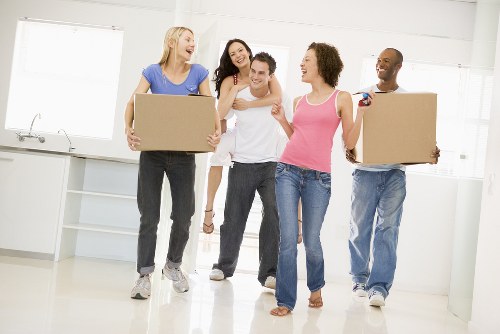 Man and van moving service in Beddington with a van ready for loading