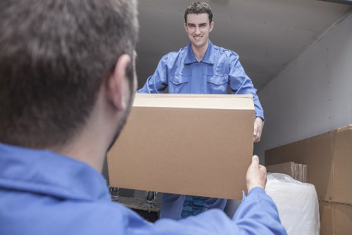 Office relocation service in Beddington with equipment and boxes