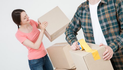 Removal team planning a flat move in Beddington