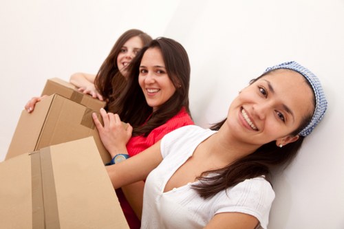 Local removals team preparing a move in Beddington