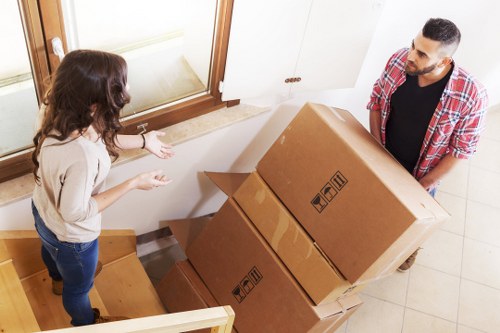 Professional office relocation process in Beddington with furniture and equipment handling