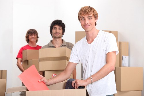 Business supplies and inventory stored in a Beddington unit